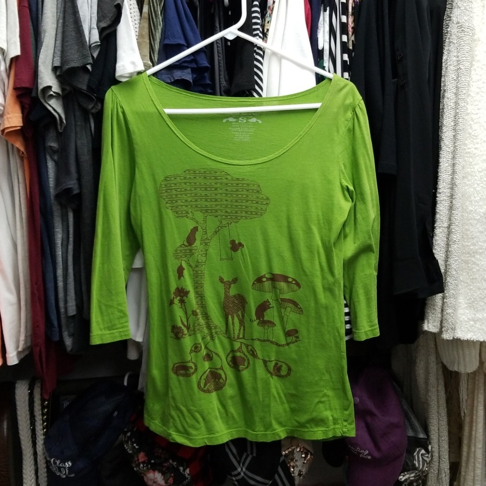 Blue Platypus Graphic 3/4 Tee